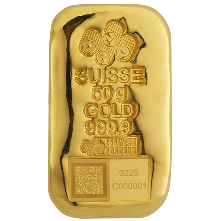 50 gram Gold Bar - PAMP Suisse - 2025 Design